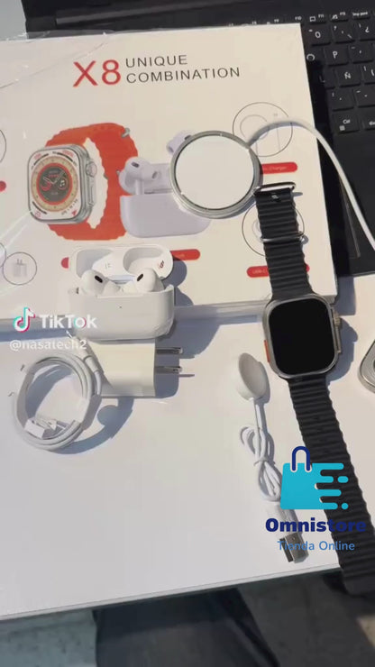 Combo De Reloj X8