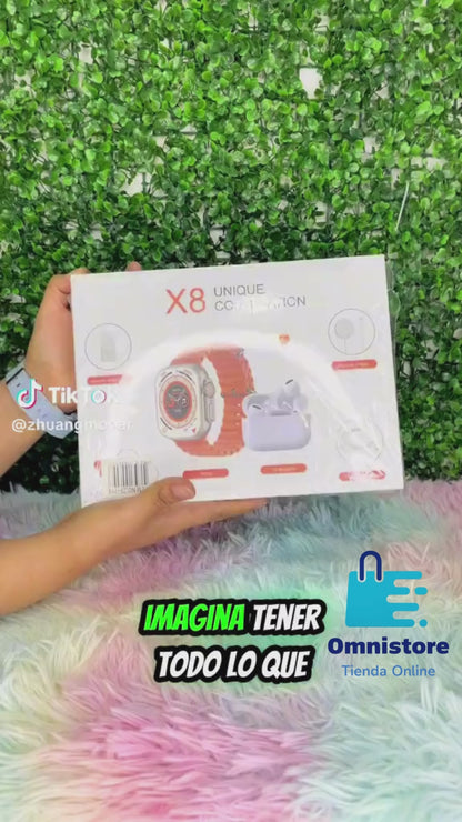 Combo De Reloj X8