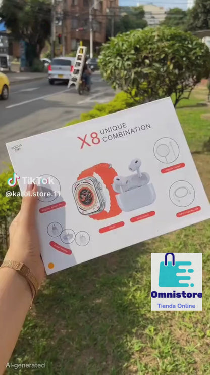 Combo De Reloj X8